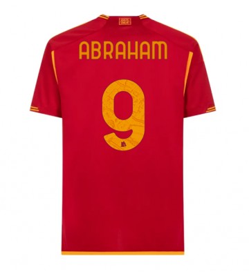 AS Roma Tammy Abraham #9 Replika Hjemmebanetrøje 2023-24 Kortærmet